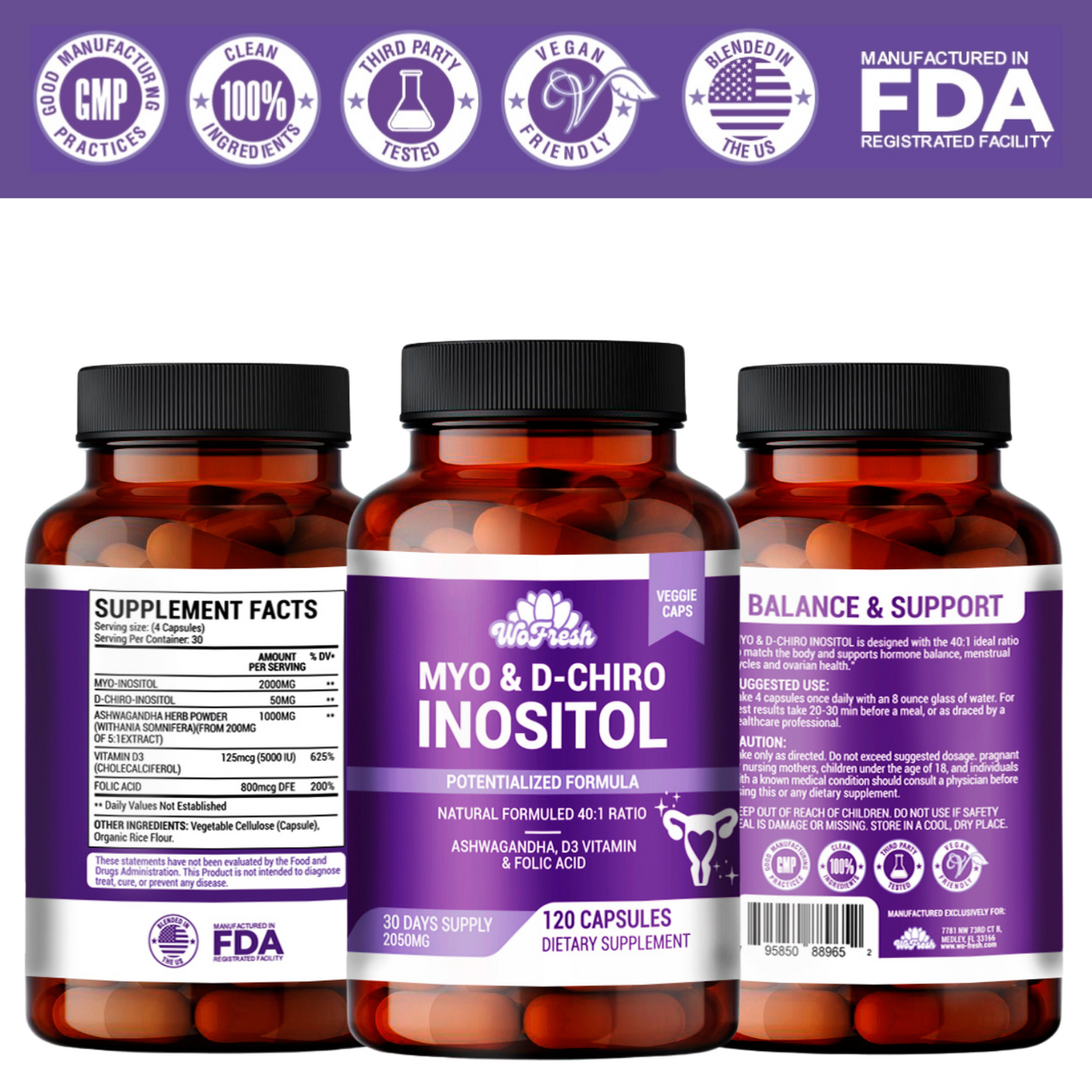 MYO D CHIRO INOSITOL WOFRES 2050 MG