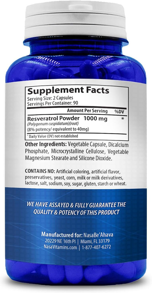 RESVERATROL 1000 MG NUSAPURE