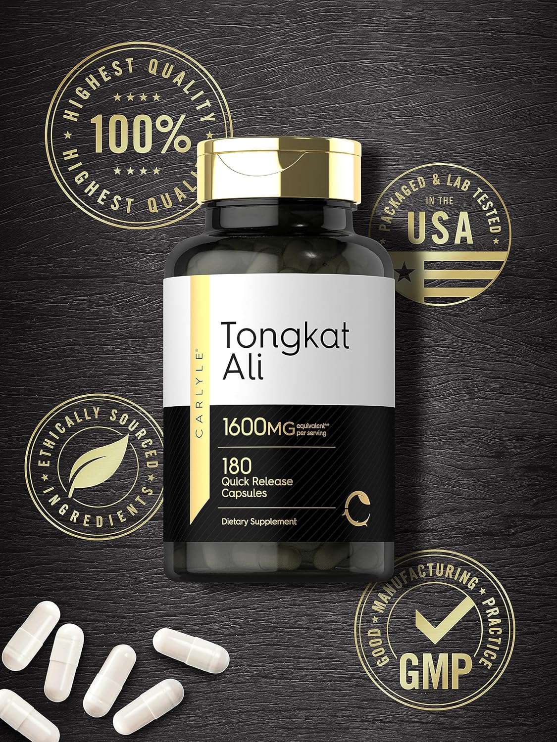 Tongkat Ali Longjack 1600mg 180 Capsulas