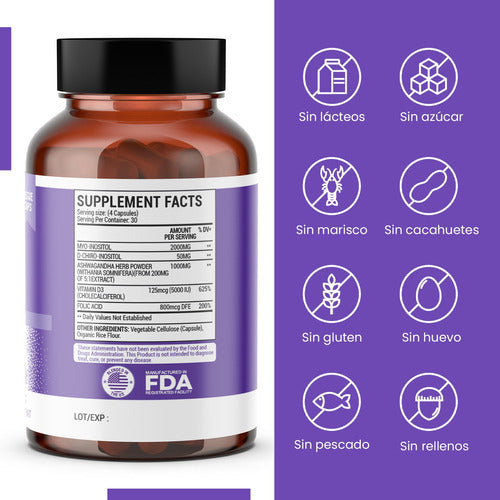 Promoción Myo D-chiro Inositol 2 frascos