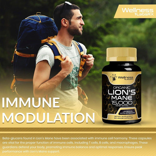 MELENA DE LEÓN HONGO ORGÁNICO 15000 MG