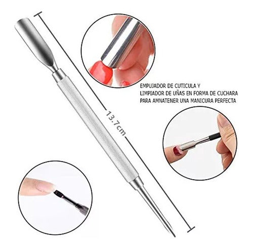 Set Para Uñas Encarnadas Kit De Manicure Pedicure 12 Piezas