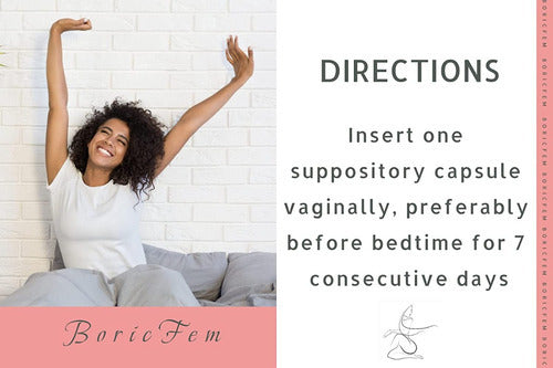 ÓVULOS DE ÁCIDO BÓRICO 600 MG BORIC FEM