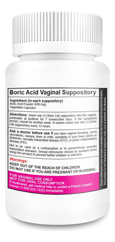 ÓVULOS DE ÁCIDO BÓRICO 600 MG BORIC LIFE 14 UNID