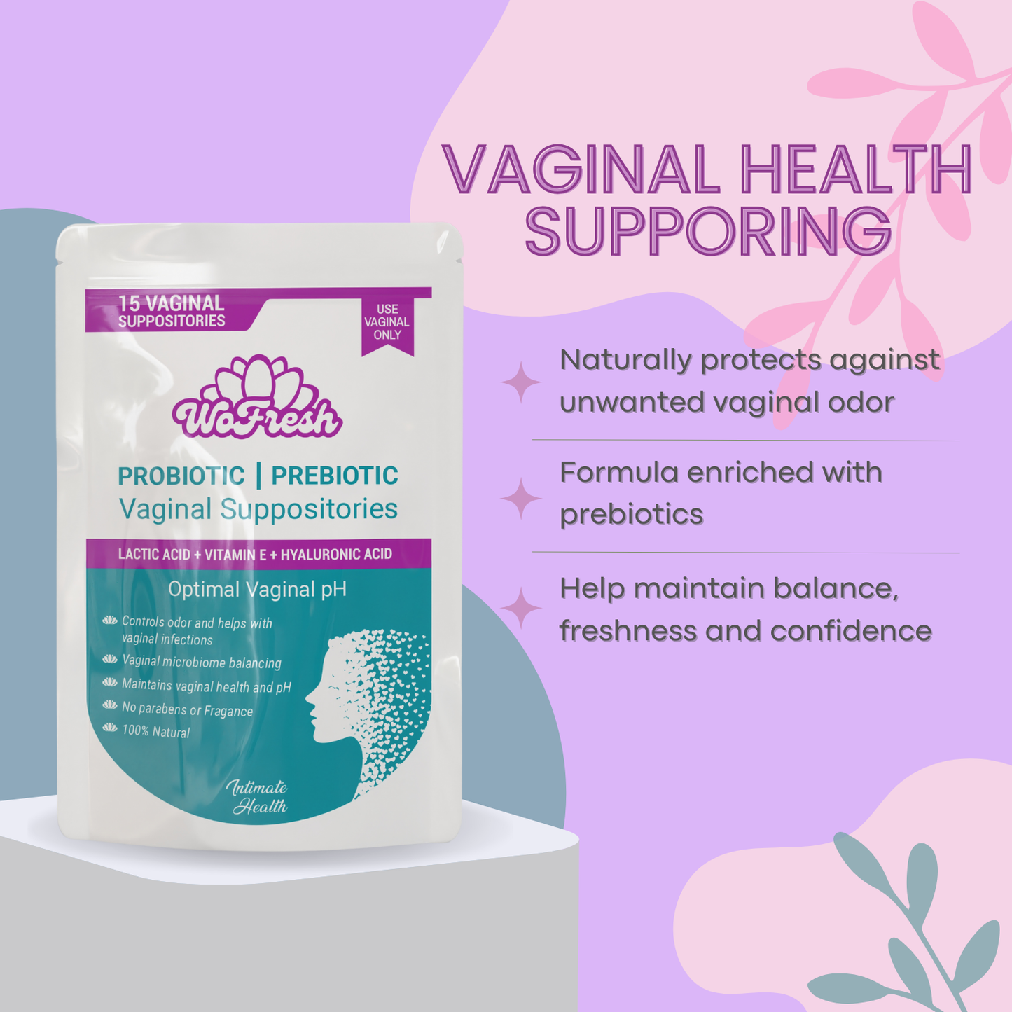 ÓVULOS PROBIOTICOS - PREBIOTICOS WOFRESH