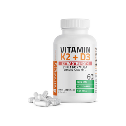 VITAMINA D3 K2 EXTRA FUERTE BRONSON