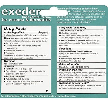 Crema Exederm Control Llamarada Para Eczema Y Dermatitis
