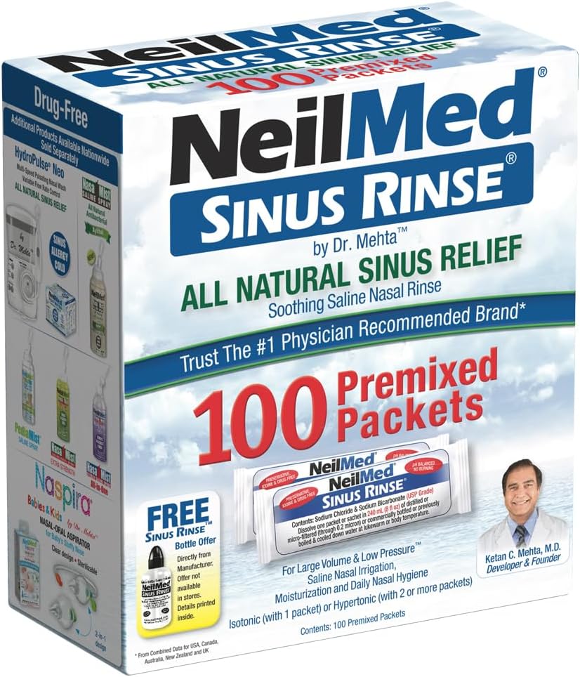 Neilmed Sinus Rinse Kit Completo De Enjuague Nasal X100