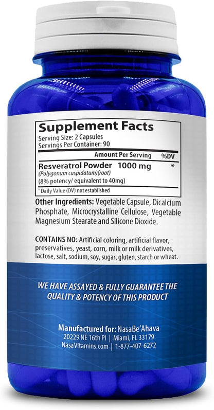 RESVERATROL 1000 MG NUSAPURE