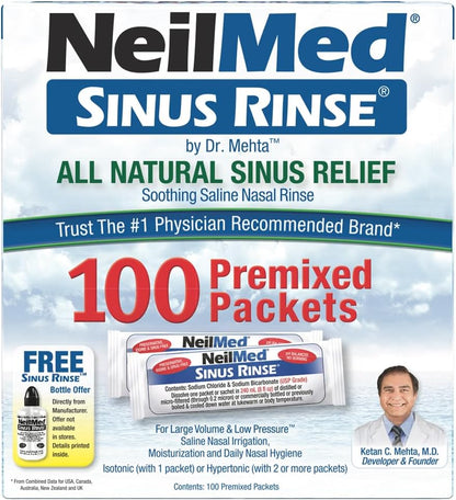 Neilmed Sinus Rinse Kit Completo De Enjuague Nasal X100