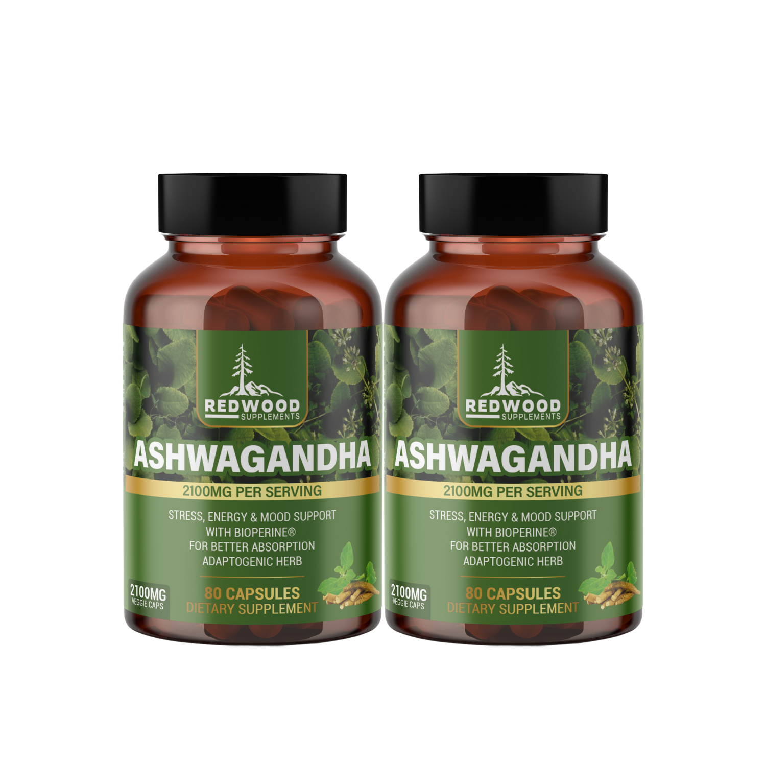 ASHWAGANDHA REDWOOD 2100 MG PACK 2