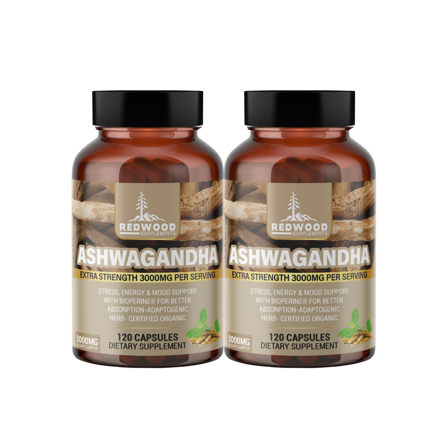 ASHWAGANDHA REDWOOD 3000 MG PACK 2