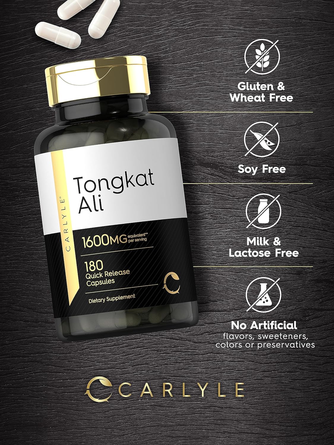 Tongkat Ali Longjack 1600mg 180 Capsulas