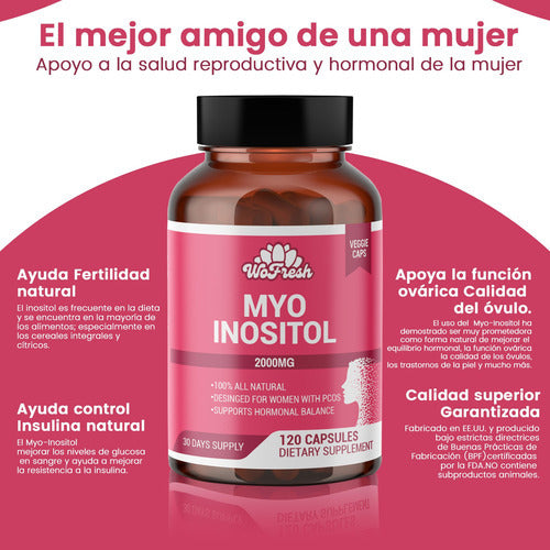 Promoción de Myo inositol de Wofresh 2 frascos