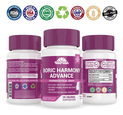 ÓVULOS DE ACIDO BORICO BORIC HARMONY ADVANCE WOFRESH