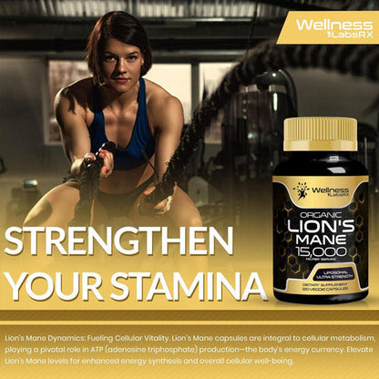 MELENA DE LEÓN HONGO ORGÁNICO 15000 MG