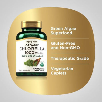 CHLORELA ORGANICA 1000 MG PIPING ROCK