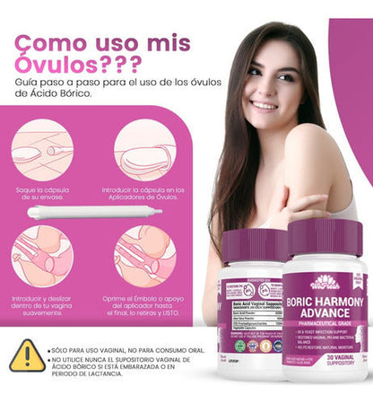 ÓVULOS DE ACIDO BORICO BORIC HARMONY ADVANCE WOFRESH